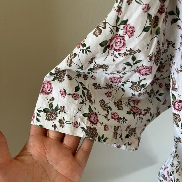 Vintage Bobbie Brooks Plus Size Short Sleeve Floral Button Up Wmns 22/24W - Picture 7 of 10